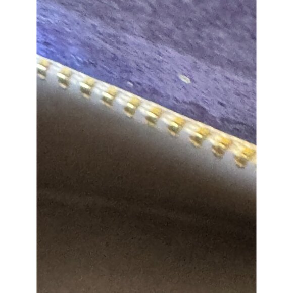 Frame Colorblock Suede Shoulder Bag With Gold Chain Strap & Magnetic Closure - Picture 6 of 9